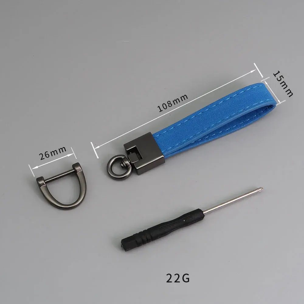 PU Leather Wristlet Keychain – Horseshoe Buckle photo 4