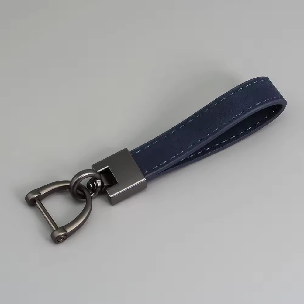 PU Leather Wristlet Keychain – Horseshoe Buckle