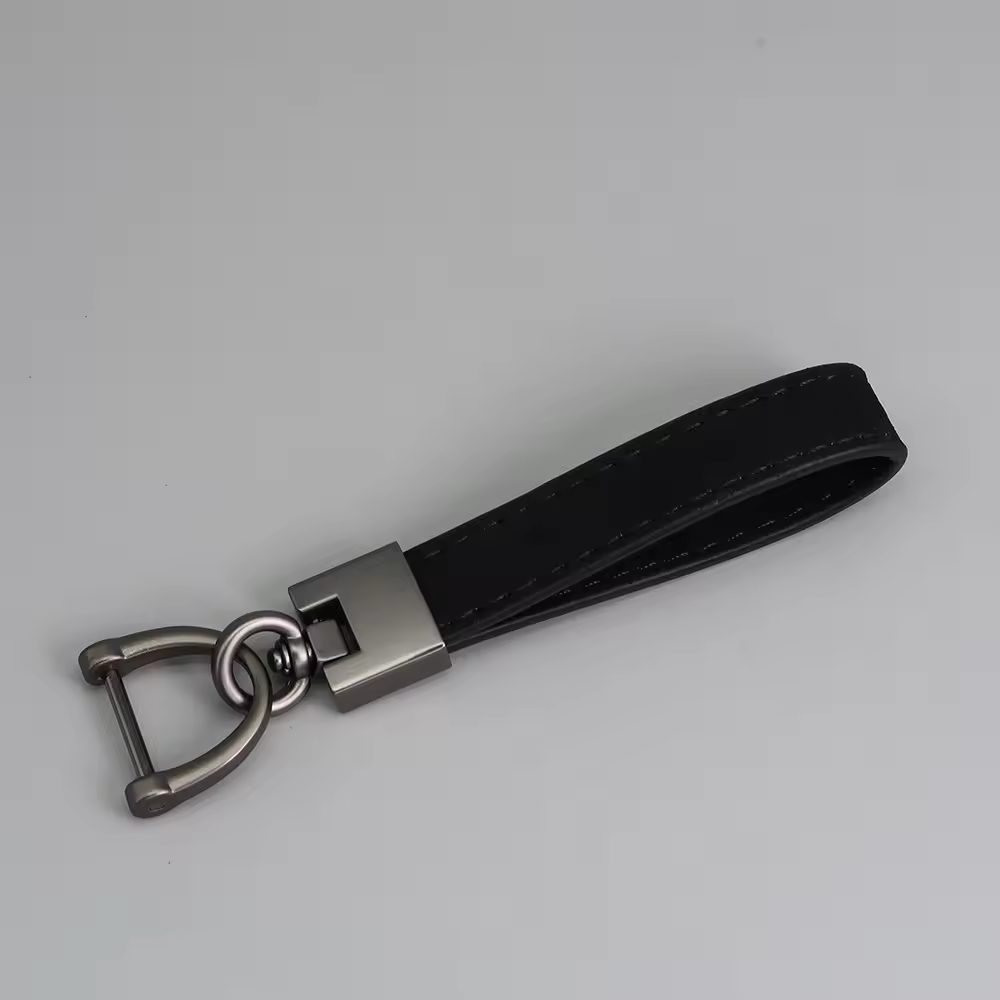PU Leather Wristlet Keychain – Horseshoe Buckle photo 2